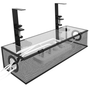 Under Desk Box Tray BLACK, 1 Pack - Wire Management
