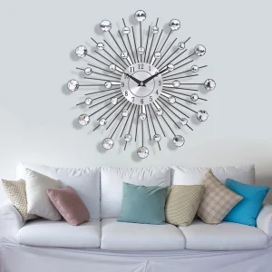 33cm Round Wall Clocks Quartz Movement Hanging Wall Decoration Clock