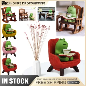 Cute Sitting Frogs Craft Resin