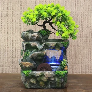 Tabletop Fountain with Waterfall Fountain Decoration