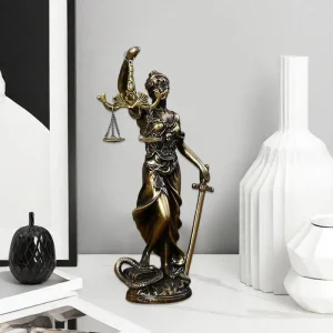 Resin Justice Goddess Artemis Figurines Miniatures Crafts Desktop