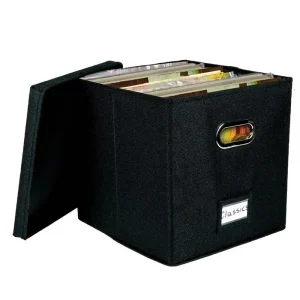 Vinyl Record Storage Box for up to 50+ 12-Inch